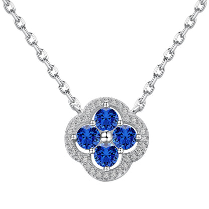 [Sparkling Aurora]Exquisite Necklace With Four-Leaf Clover Flower Design