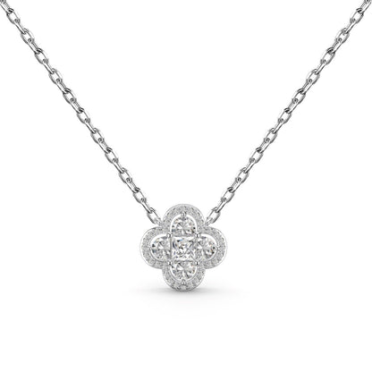 [Sparkling Aurora]Spliced Lucky Four-Leaf Clover Versatile Necklace