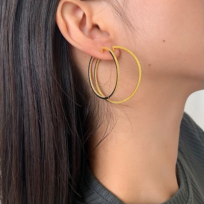 [Sparkling Aurora]Popular Large Hoop Earrings