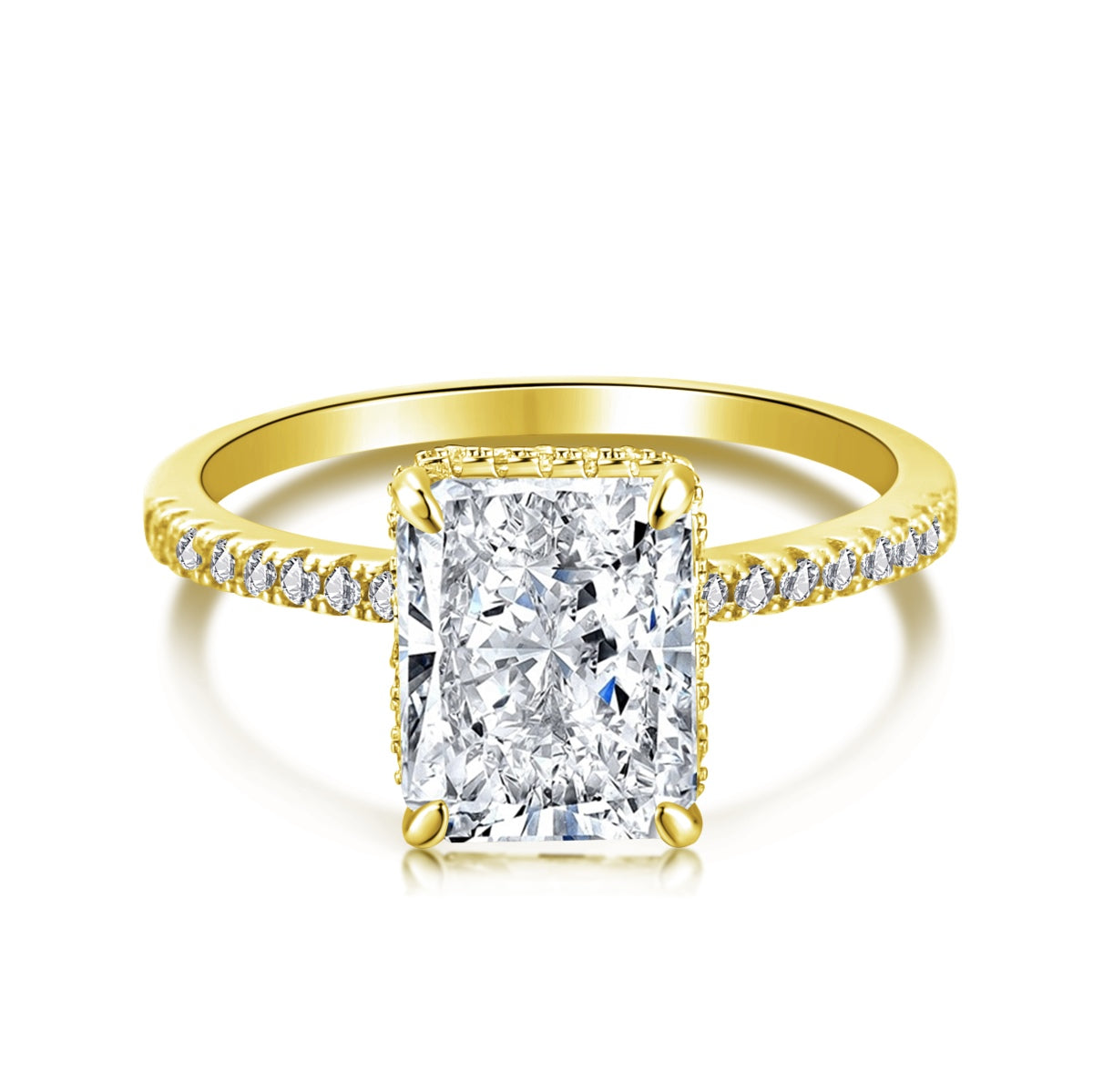 [Sparkling Aurora]4.0 Carat Luxurious Engagement Ring