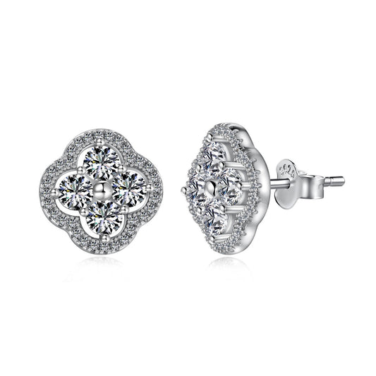 [Sparkling Aurora]Four-Leaf Clover Exquisite Earrings