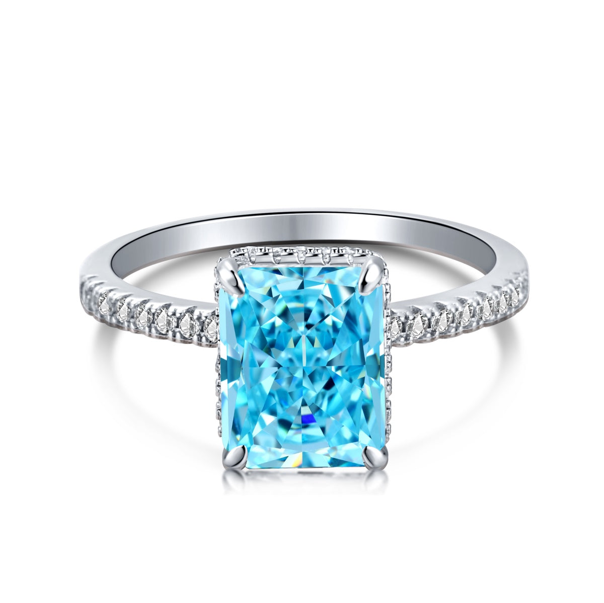 [Sparkling Aurora]4.0 Carat Luxurious Engagement Ring