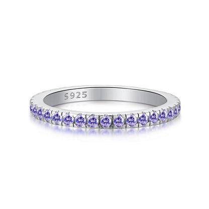 [Sparkling Aurora]Delicate Sparkling Round Cut Daily Ring