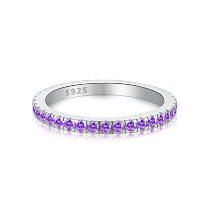 [Sparkling Aurora]Delicate Sparkling Round Cut Daily Ring