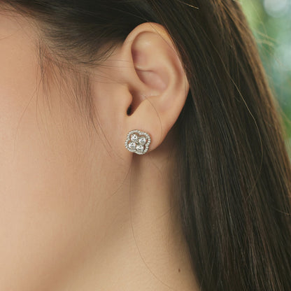 [Sparkling Aurora]Four-Leaf Clover Exquisite Earrings