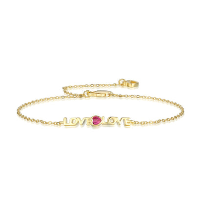 [Sparkling Aurora]Romantic Heart Shape Lover Bracelet