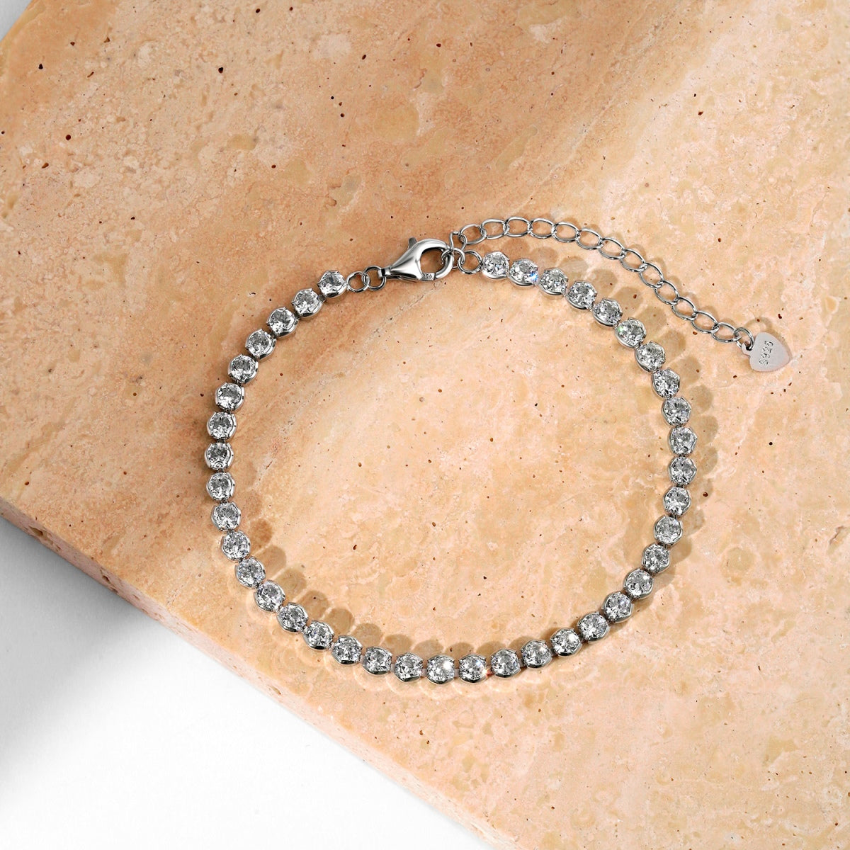 [Sparkling Aurora]Ornate  Sparkling Round Cut Daily Bracelet