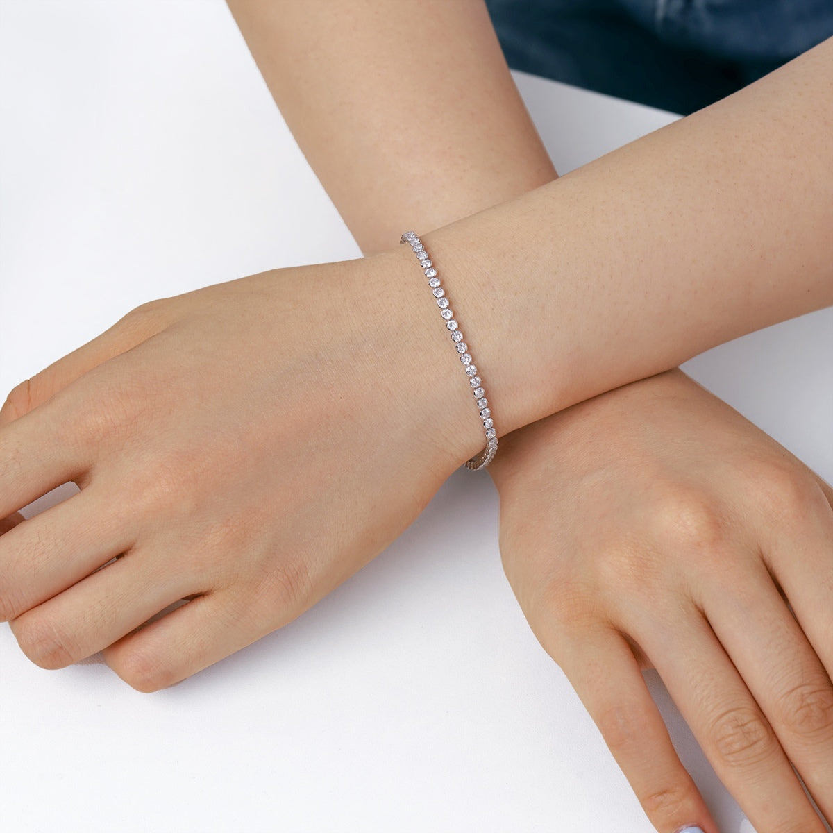 [Sparkling Aurora]Dazzling Sparkling Round Cut Daily Bracelet