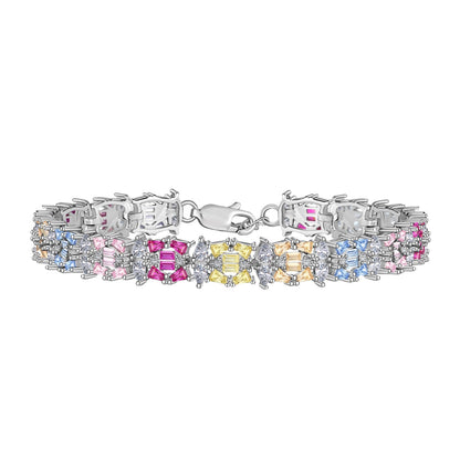 [Sparkling Aurora]Delicate Colorful Multi Cut Party Bracelet