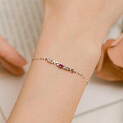 [Sparkling Aurora]Romantic Heart Shape Lover Bracelet