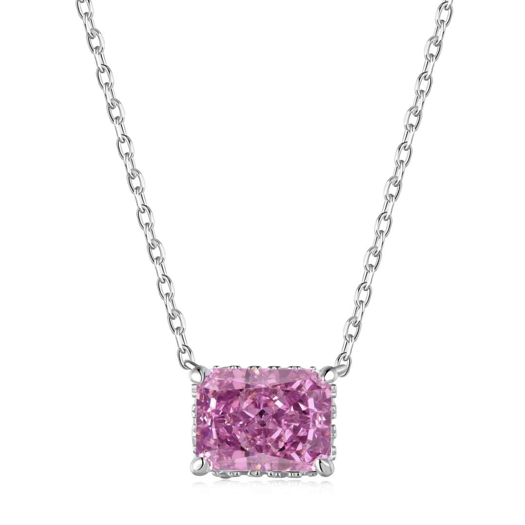 [Sparkling Aurora]Luxurious Square Shape Colorful Necalack