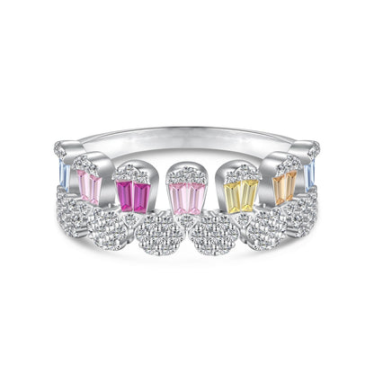 [Sparkling Aurora]Gorgeous Radiant Cut Daily Ring