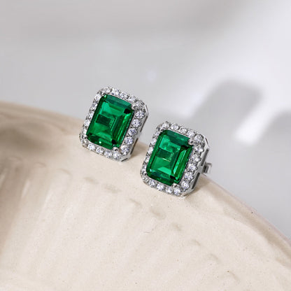 [Sparkling Aurora]Luxurious Dainty Emerald Cut Banquet Earrings