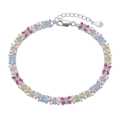 [Sparkling Aurora]Radiant Colorful Emerald Cut Party Bracelet