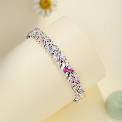 [Sparkling Aurora]Dazzling Unique Multi Shape Daily Bracelet