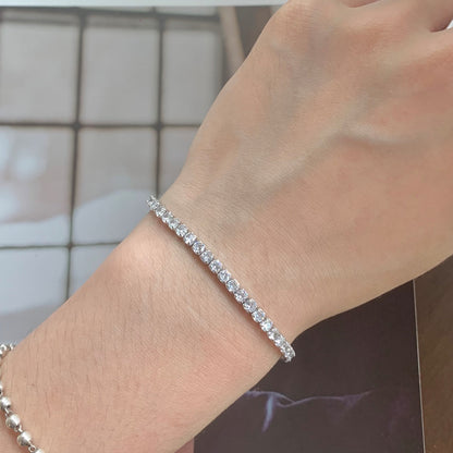 [Sparkling Aurora]Sparkling Round Cut Daily Bracelet