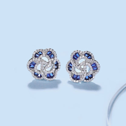 [Sparkling Aurora]Exquisite Flower Shape Daily Earrings