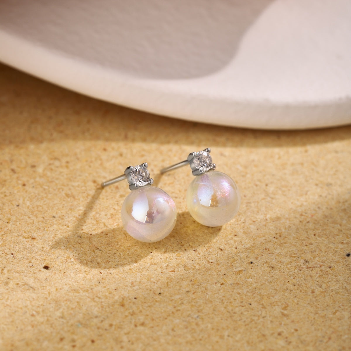 [Sparkling Aurora]Symphony Mermaid Pearl Earrings