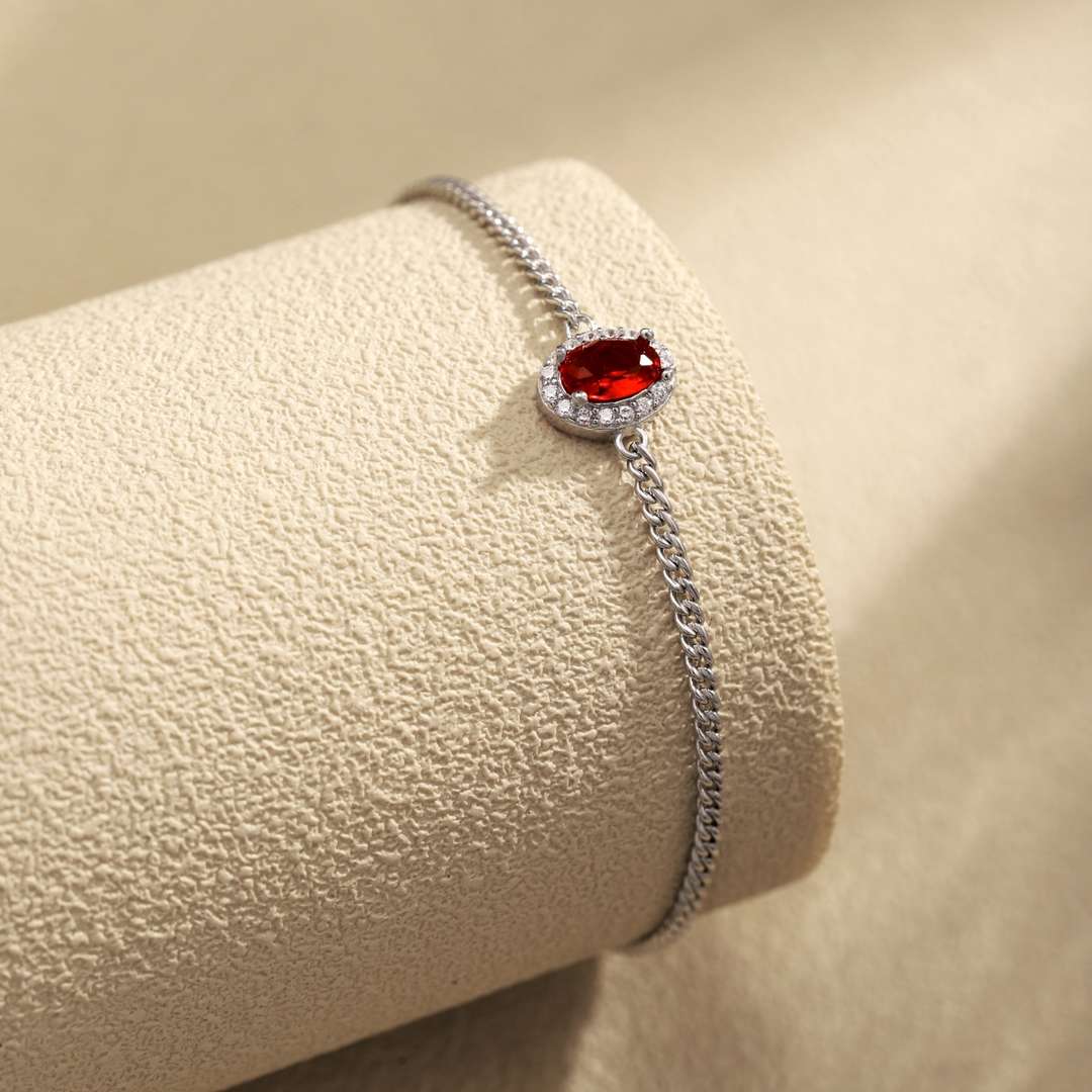 [Sparkling Aurora]Exquisite Oval Shape Bracelet