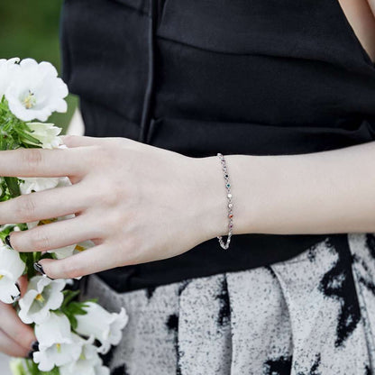 [Sparkling Aurora]Colorful Bead Array Bracelet