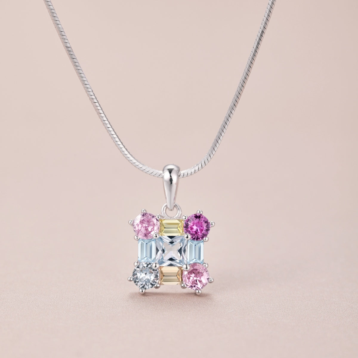 [Sparkling Aurora]Gorgeous Multi Colorful Necklace