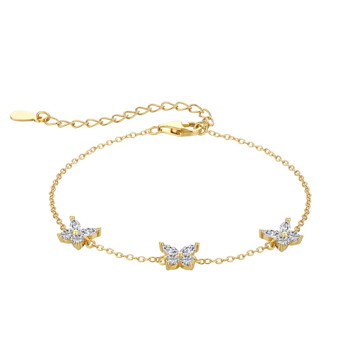 [Sparkling Aurora]Radiant Butterfly Shape Necklace