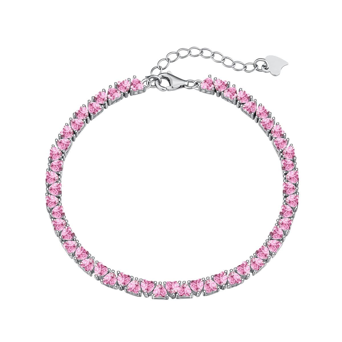 [Sparkling Aurora]Dazzling Romantic Heart Shape Lover Bracelet