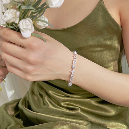 [Sparkling Aurora]Unique Exquisite Multi Cut Daily Bracelet