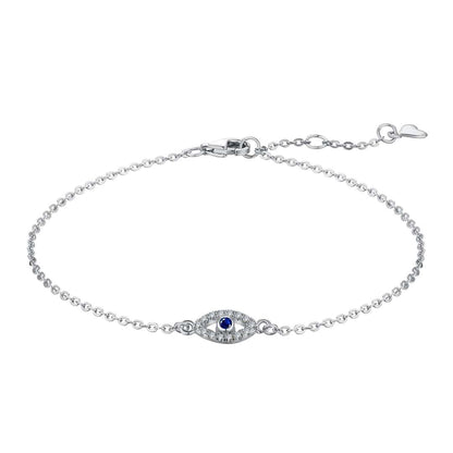 [Sparkling Aurora]Evil Eye Shape Necklace