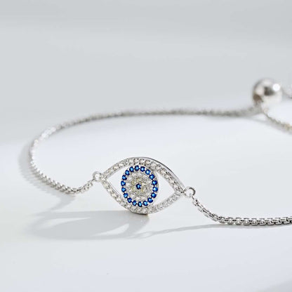 [Sparkling Aurora]Dazzling Eye Shape Necklace