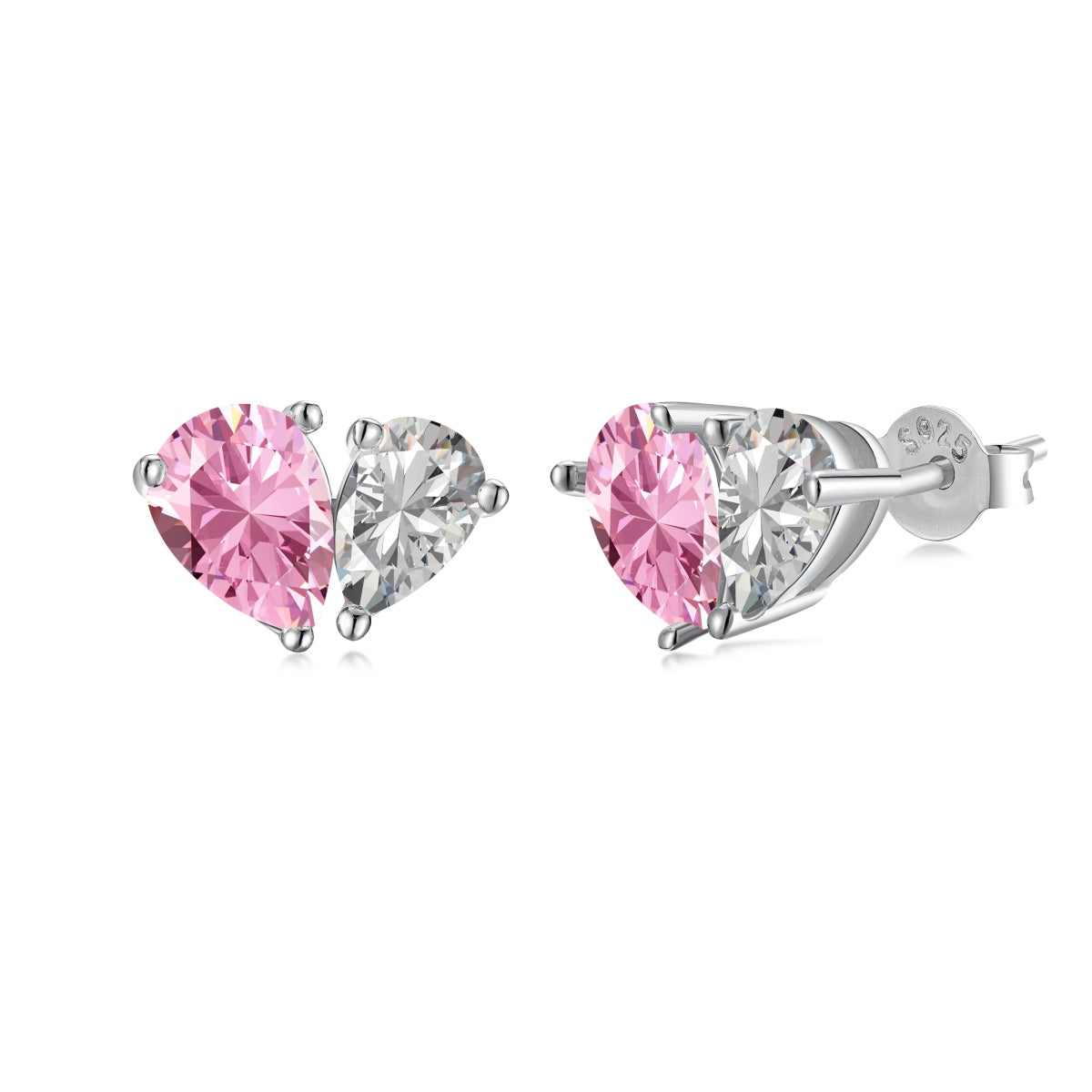 [Sparkling Aurora]Dazzling Elegant Heart Cut Lover Earrings