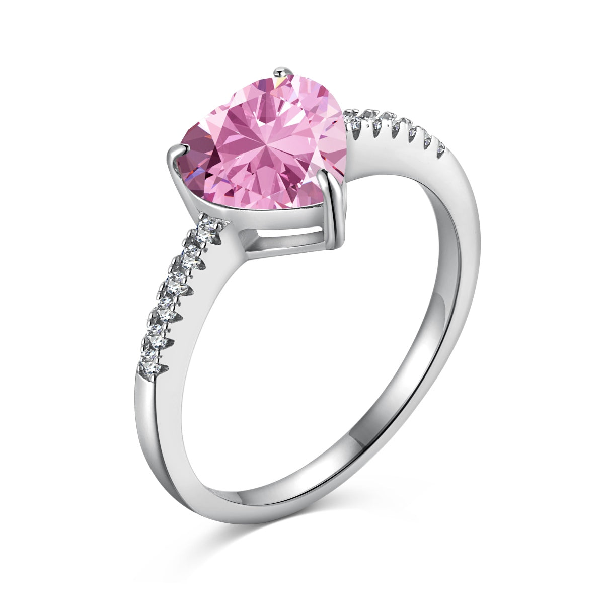 [Sparkling Aurora]2.0 Carat Dazzling Lustrous Heart Cut Lover Ring