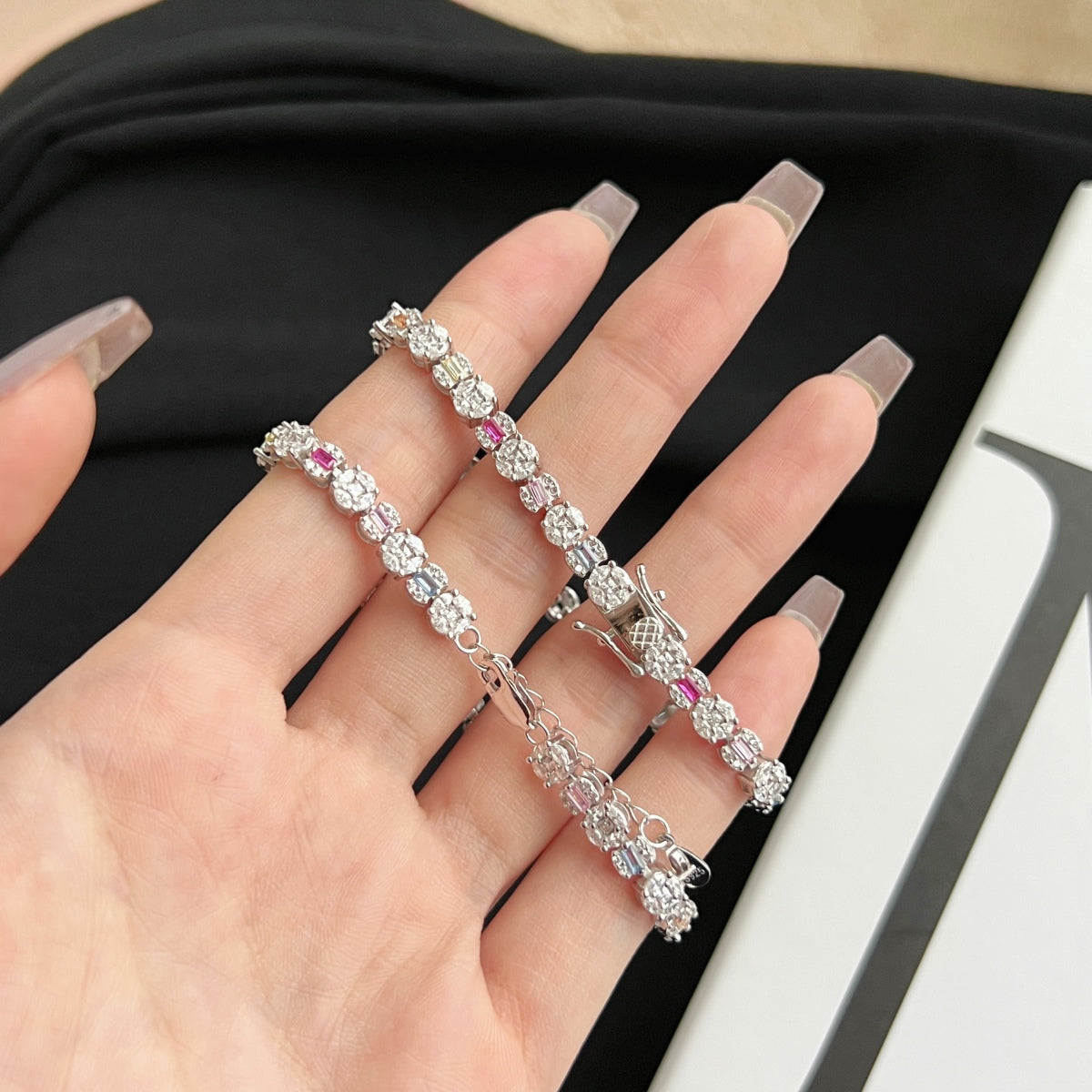 [Sparkling Aurora]Dazzling Radiant Multi Cut Daily Bracelet