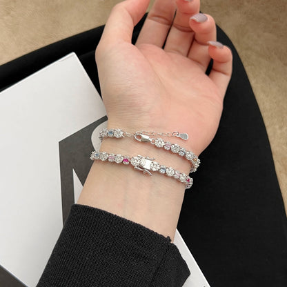 [Sparkling Aurora]Dazzling Radiant Multi Cut Daily Bracelet