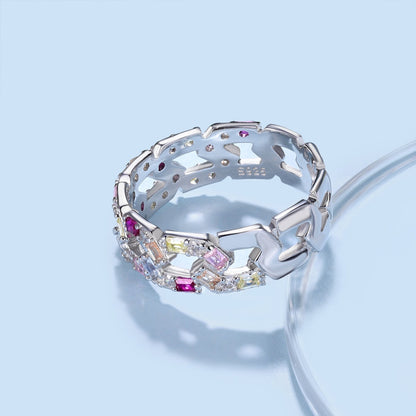 [Sparkling Aurora]Sparkling Vibrant Emerald Cut Daily Ring