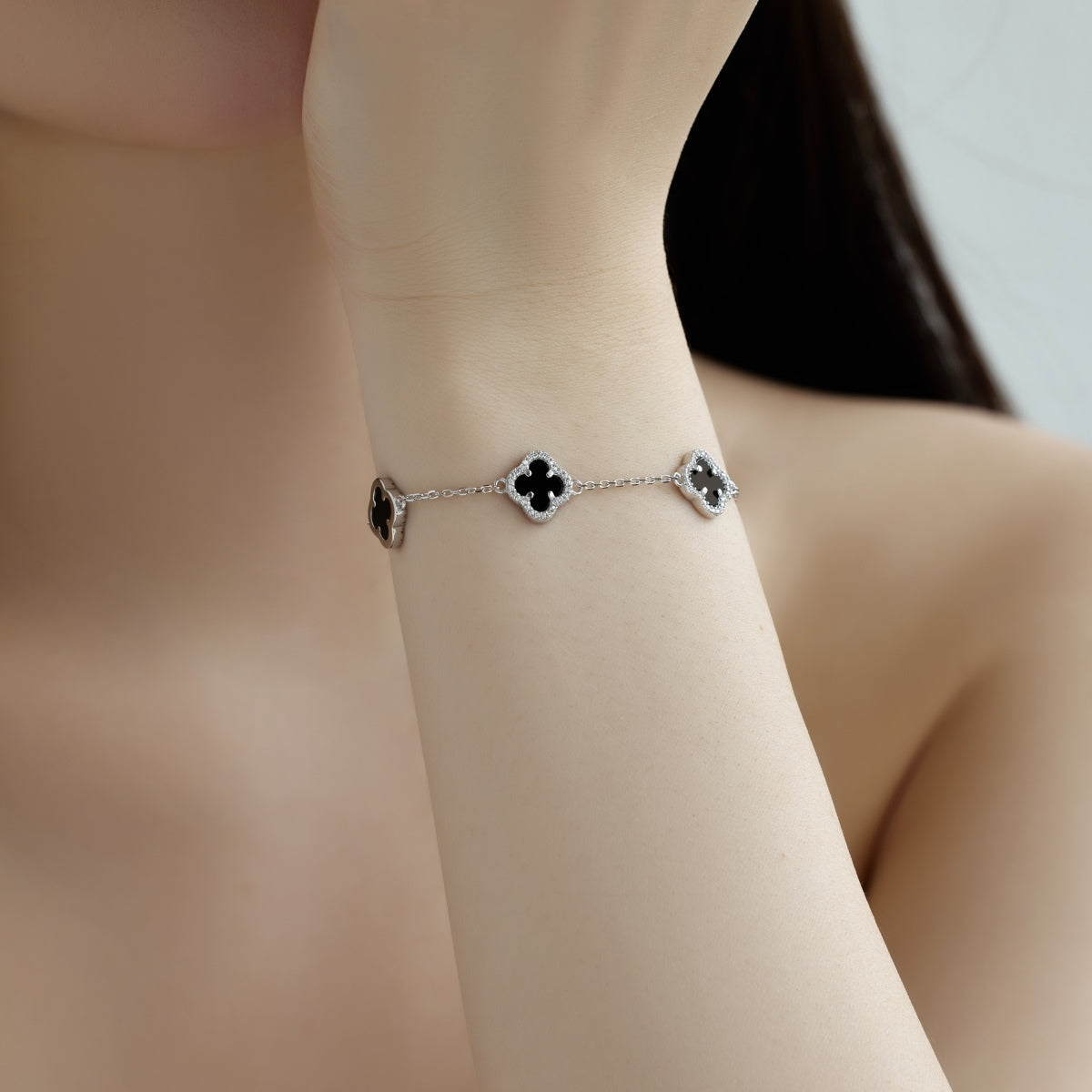 [Sparkling Aurora]Four-Leaf Clover Exquisite Bracelet