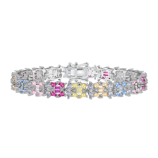 [Sparkling Aurora]Delicate Colorful Multi Cut Party Bracelet