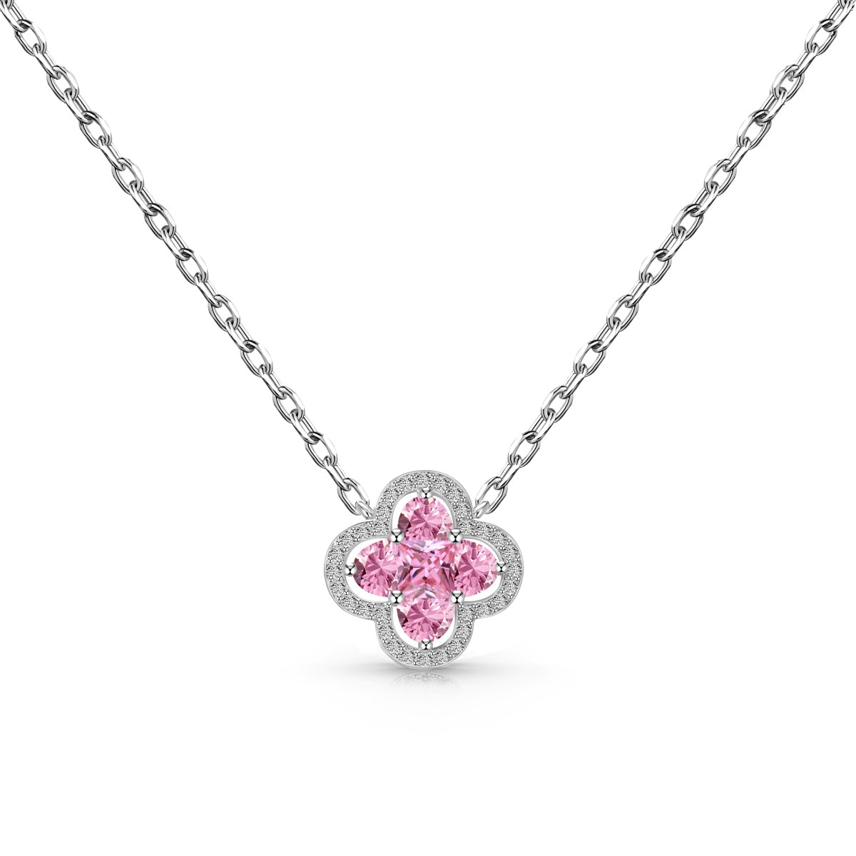 [Sparkling Aurora]Spliced Lucky Four-Leaf Clover Versatile Necklace