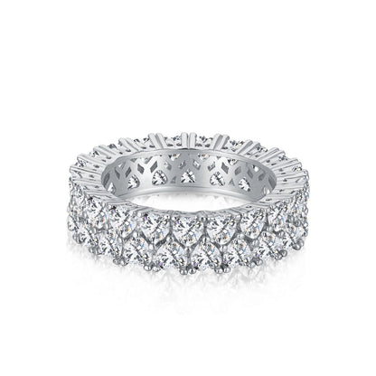 [Sparkling Aurora]Sparkling Full Heart Ring