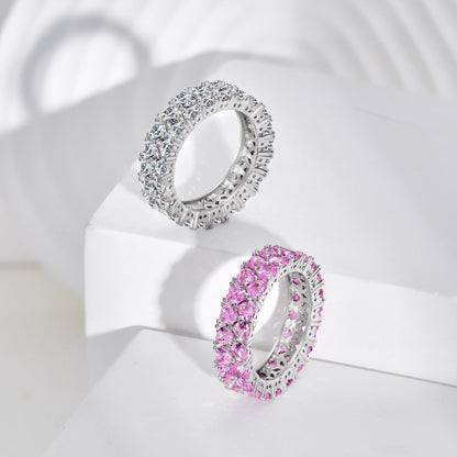 [Sparkling Aurora]Sparkling Full Heart Ring